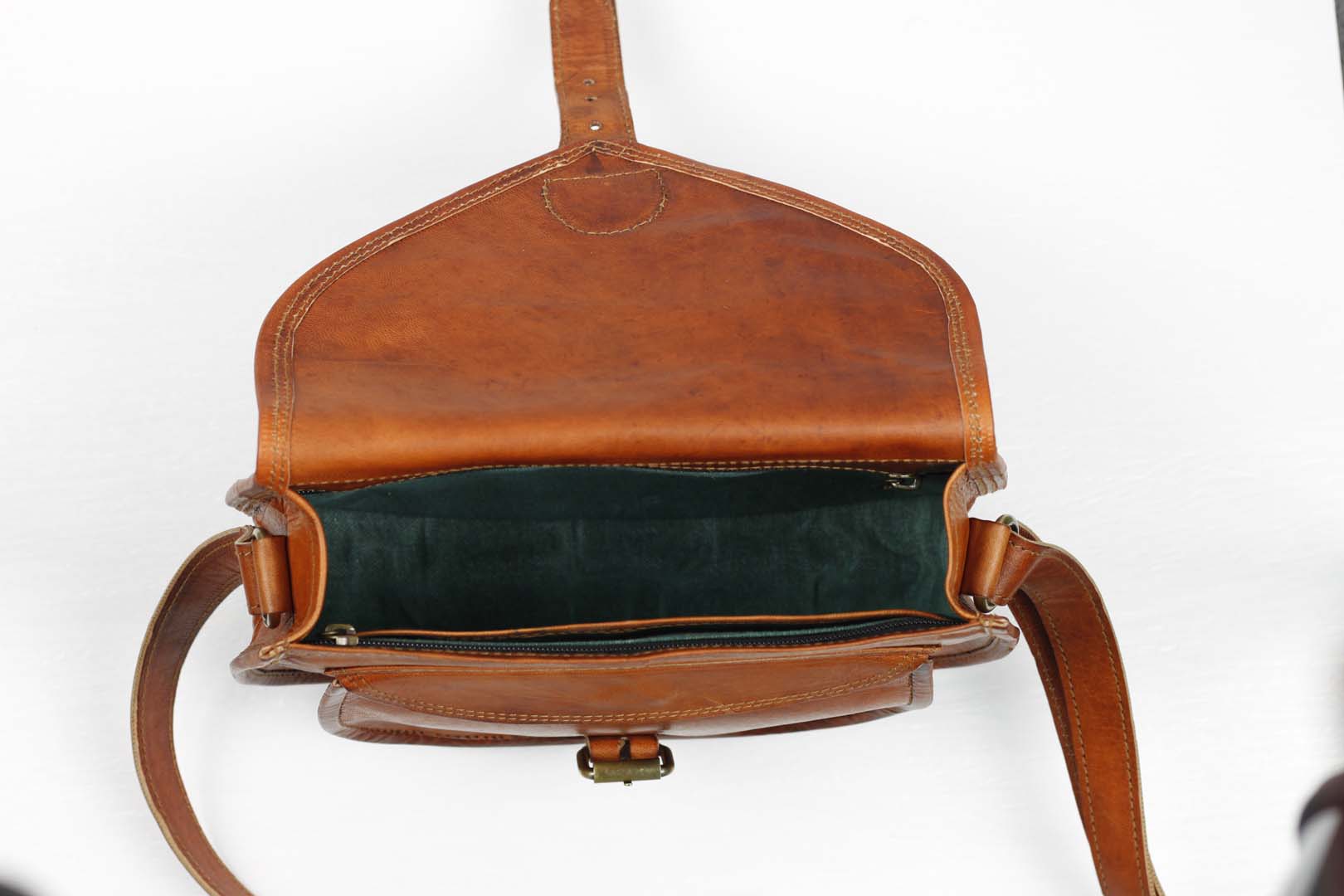 Medium Vintage Style Leather bag - Image 3
