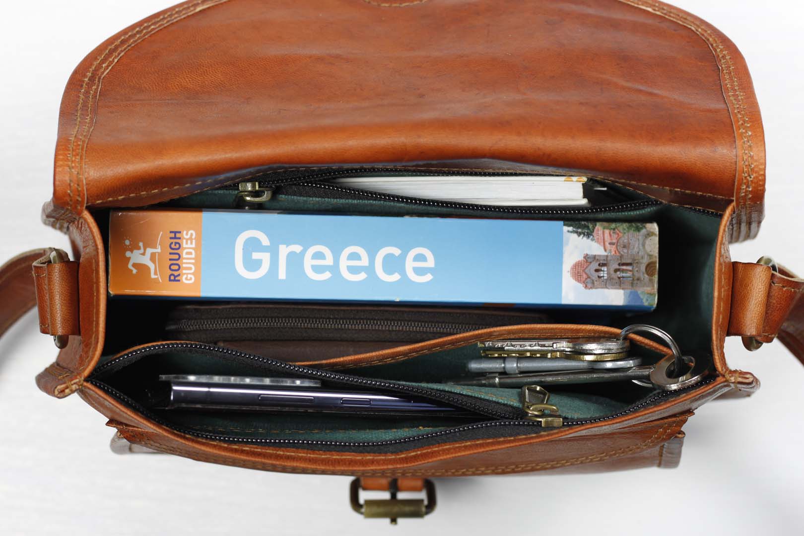 Medium Vintage Style Leather bag - Image 4