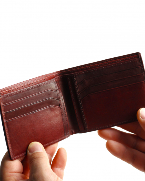 Personalised Slim leather wallet