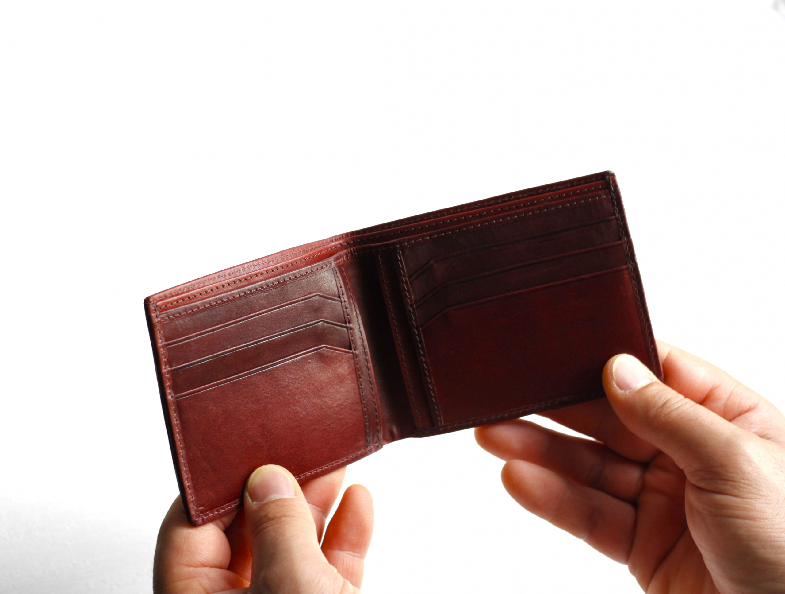 Personalised Slim leather wallet