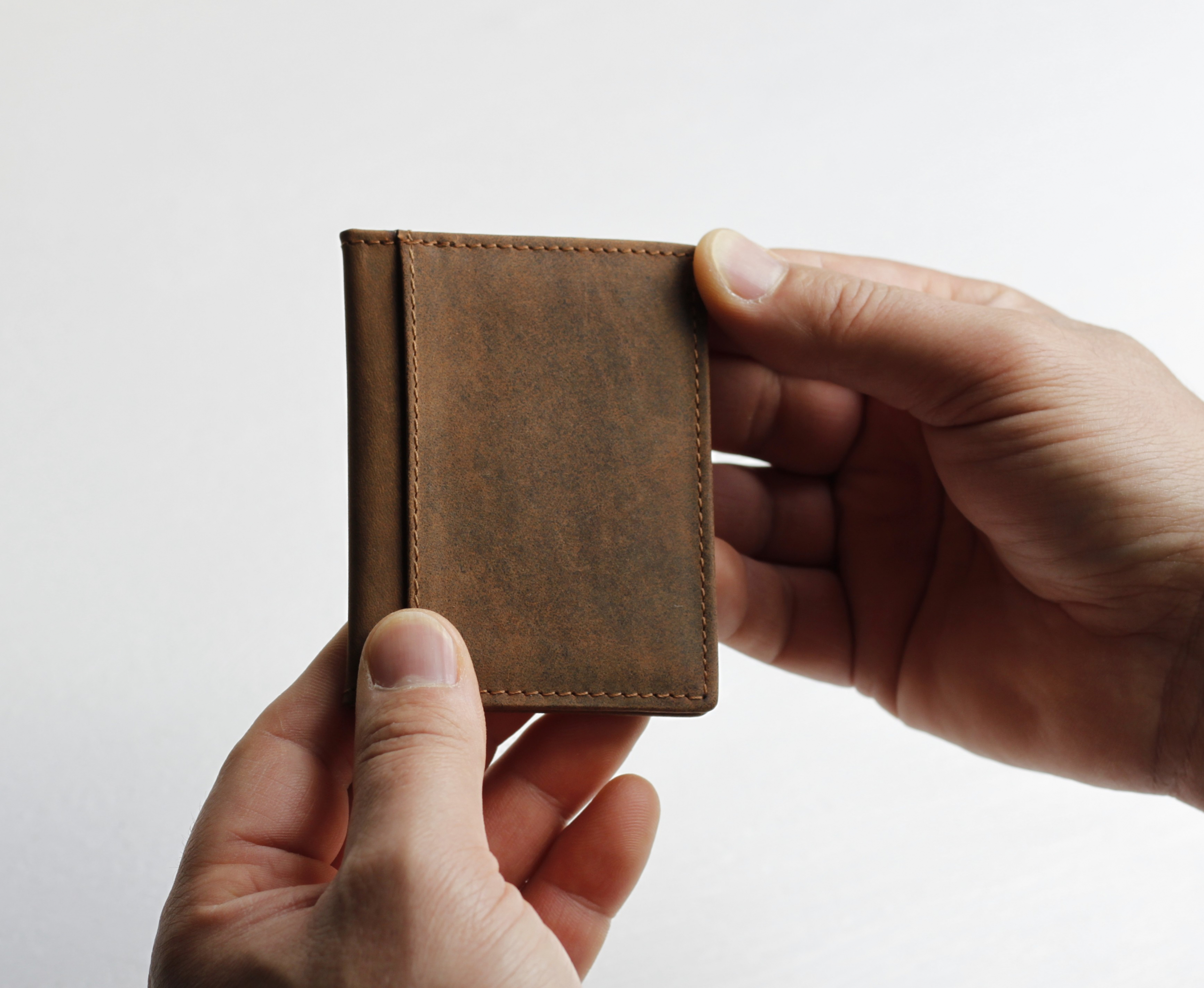 Personalised Buffalo leather card holder - Image 2