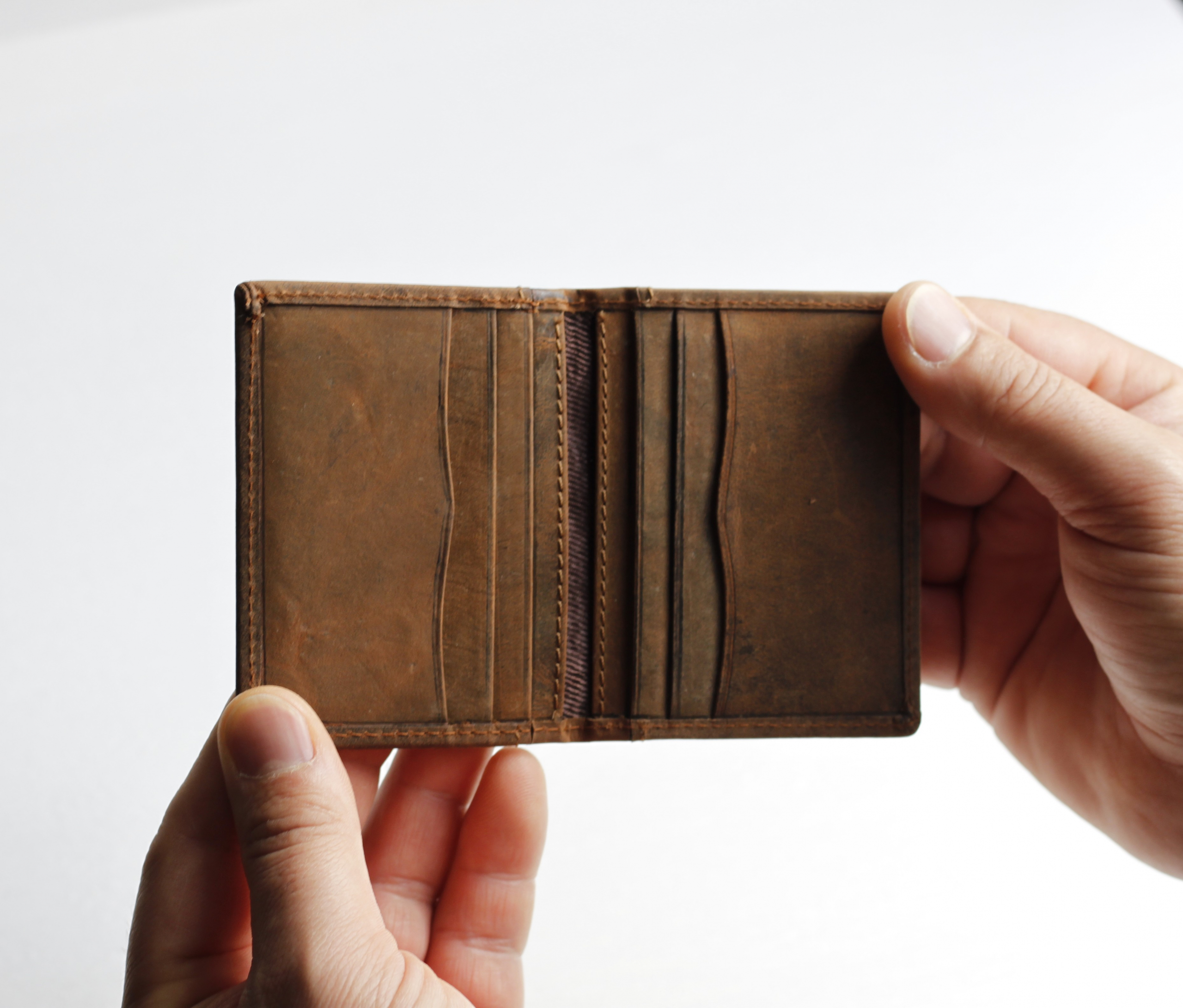 Personalised Buffalo leather card holder